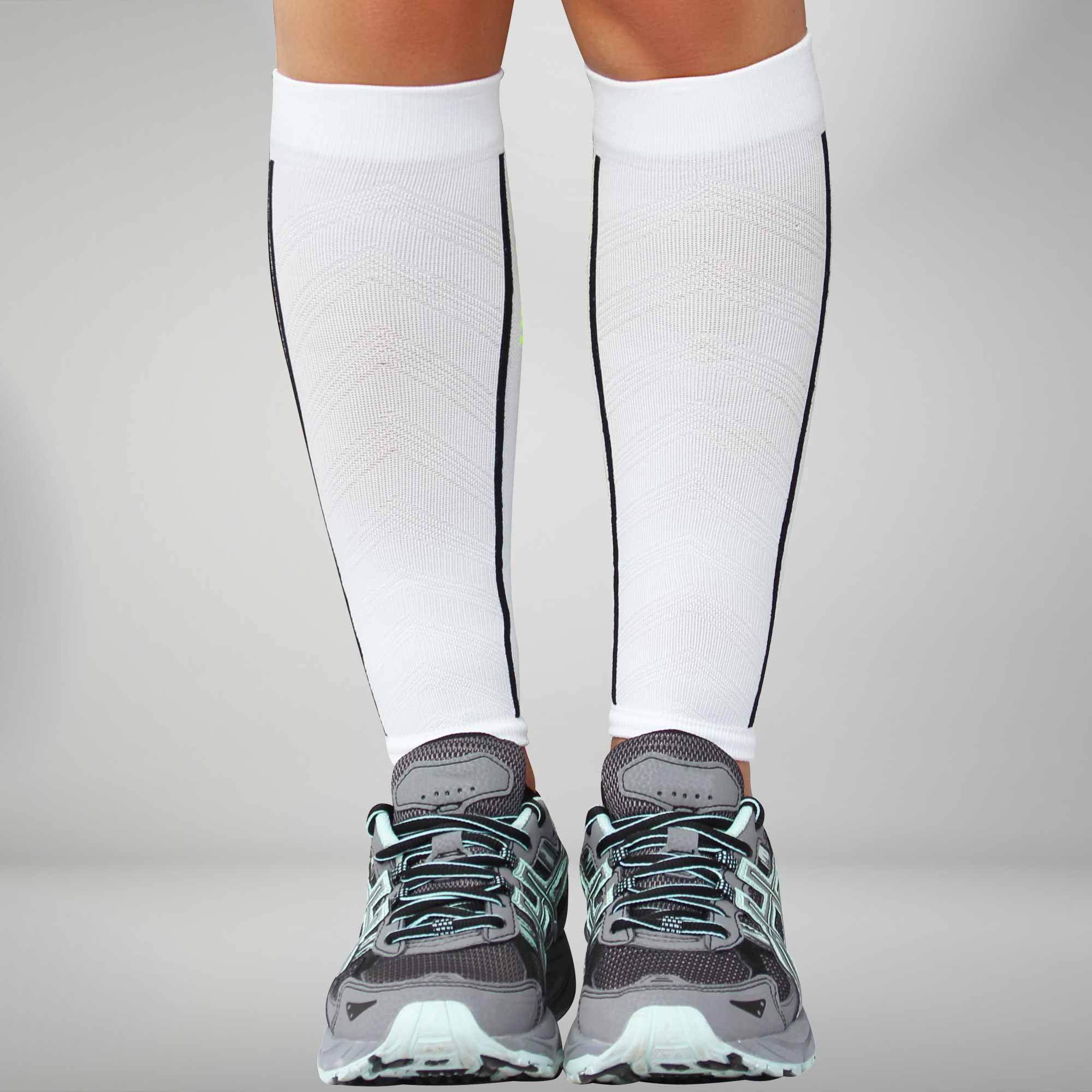 Zensah Compression Leg Sleeves, Aqua, Small/Medium, Sports Apparel