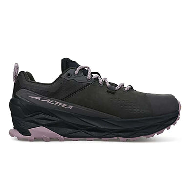 Altra Olympus 5.0 Hike Low Gore-Tex - Womens | Womens Trailrunning Shoes NZ | Further Faster Christchurch NZ #grey-black