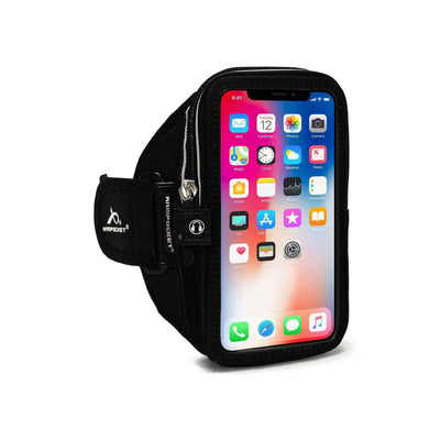 Armpocket Mega i-40 Plus Running Armband | Running Armband | Further Faster Christchurch NZ #black