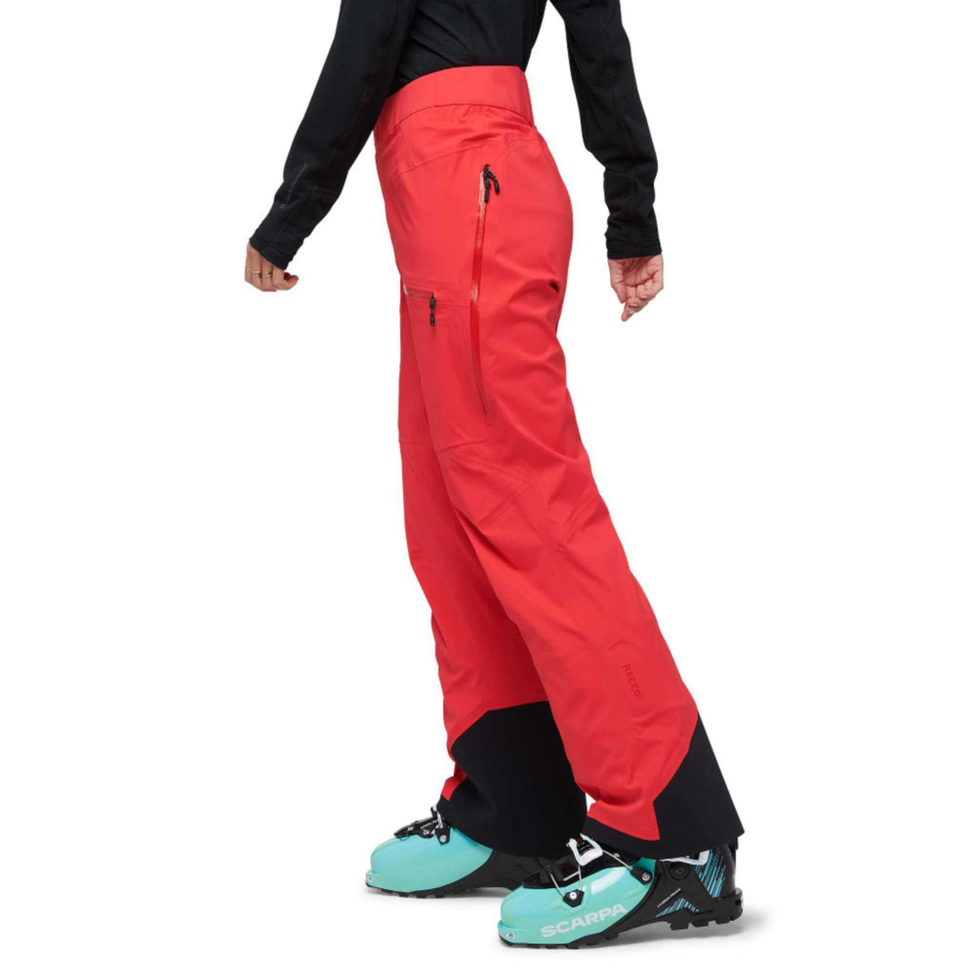 Black Diamond Recon LT Pants - Womens | Backcountry Ski and Snowboard Pants | Further Faster Christchurch NZ | #coral-red