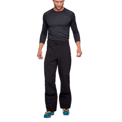 Black Diamond Recon Stretch Ski Pants - Mens | Backcountry Ski Touring Pants | Further Faster Christchurch NZ #black