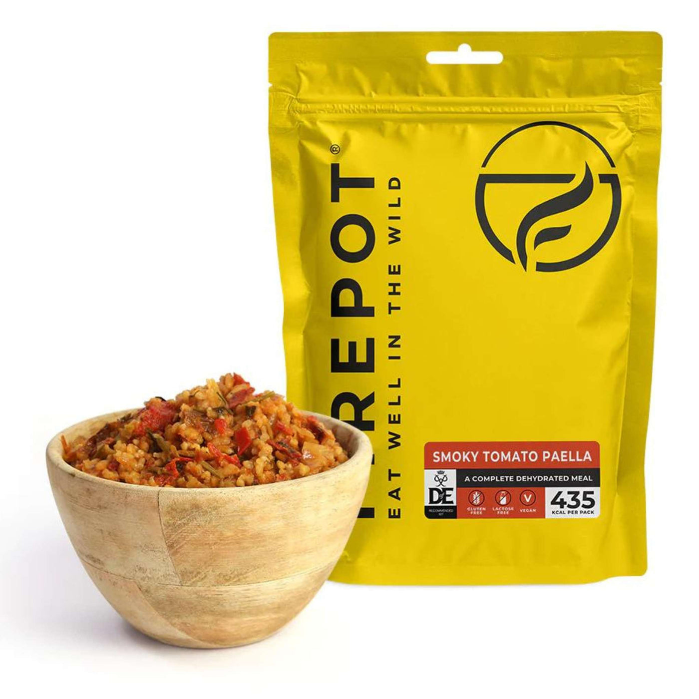 Firepot Smoky Tomato Paella - Regular Serving | Dehydrated Meals | Further Faster Christchurch NZ