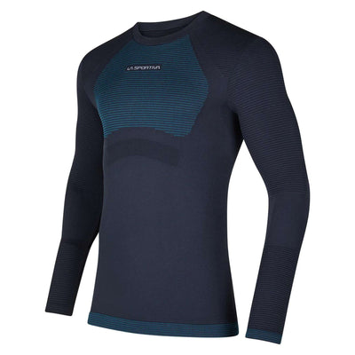 La Sportiva Synth Light T-Shirt Long Sleeve - Mens | Base Layer | Further Faster Christchurch NZ | #storm-blue-electric-blue