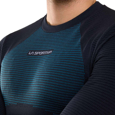 La Sportiva Synth Light T-Shirt Long Sleeve - Mens | Base Layer | Further Faster Christchurch NZ | #storm-blue-electric-blue