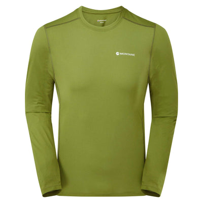 Montane Dart Lite Long Sleeve T-Shirt - Mens | Base Layers | Further Faster Christchurch NZ #alder-green