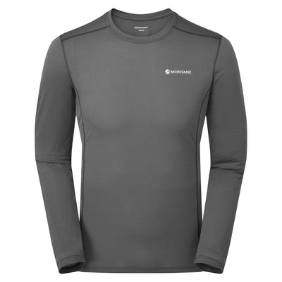 Montane Dart Lite Long Sleeve T-Shirt - Mens | Base Layers | Further Faster Christchurch NZ #slate