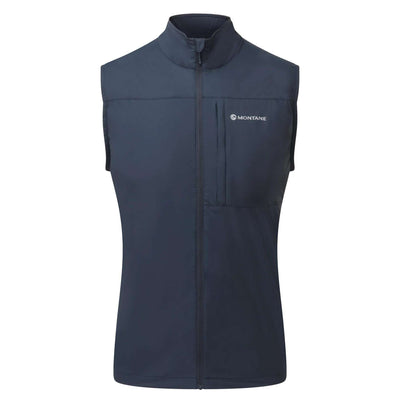 Montane Featherlite Gilet - Mens | Mens Lightweight Windproof Gilet NZ | Further Faster Christchurch NZ #eclipse-blue