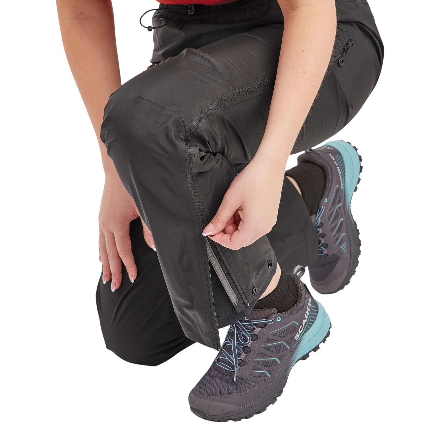 Women's waterproof hiking trousers - short legs