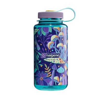 Nalgene Botanical Wide Mouth Bottle 1L | Hiking Water Bottles and Flasks | Further Faster Christchurch NZ | #mushrooms