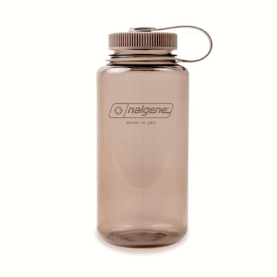 Nalgene Sustain Wide Mouth Bottle 1L | Hiking Water Bottles and Flasks | Further Faster Christchurch NZ #mocha