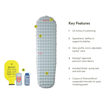 Nemo Sleeping Pad Tensor All-Season - Regular Mummy | Sleeping Mats | Further Faster Christchurch NZ