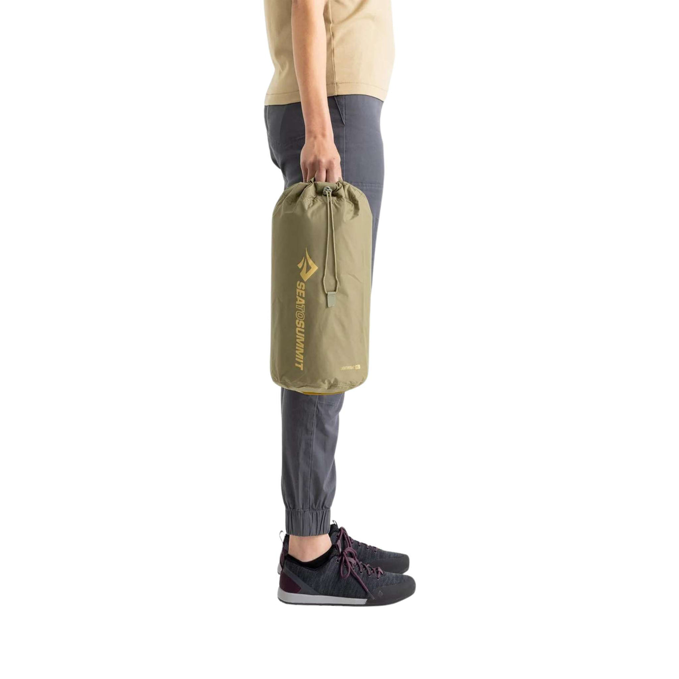 Sea to Summit Lightweight Stuff Sack - 8 Litre | Ultra Light Dry Sacks | Further Faster Christchurch NZ | #olive-green