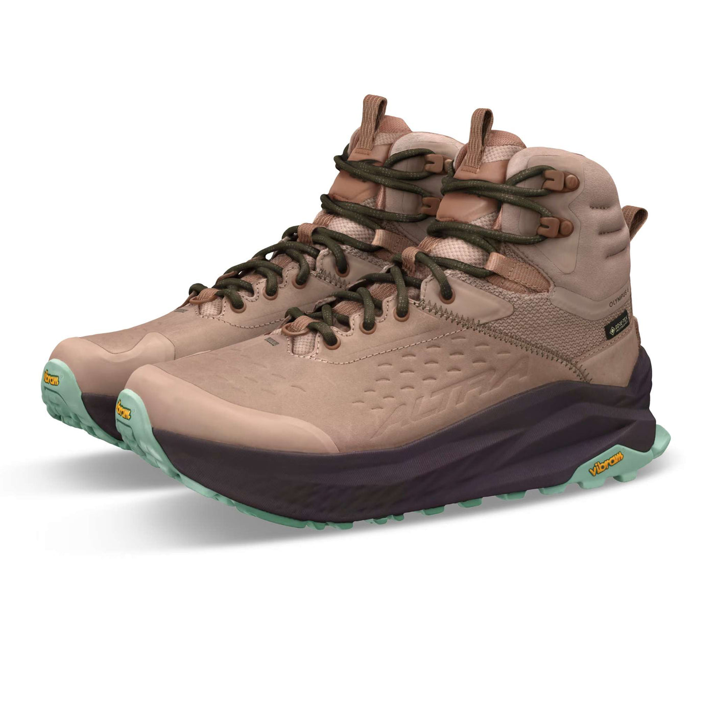 Altra Olympus 6 Hiker Mid GTX 2 - Womens | Hiking Boots for Womens | Further Faster Christchurch NZ | #tan