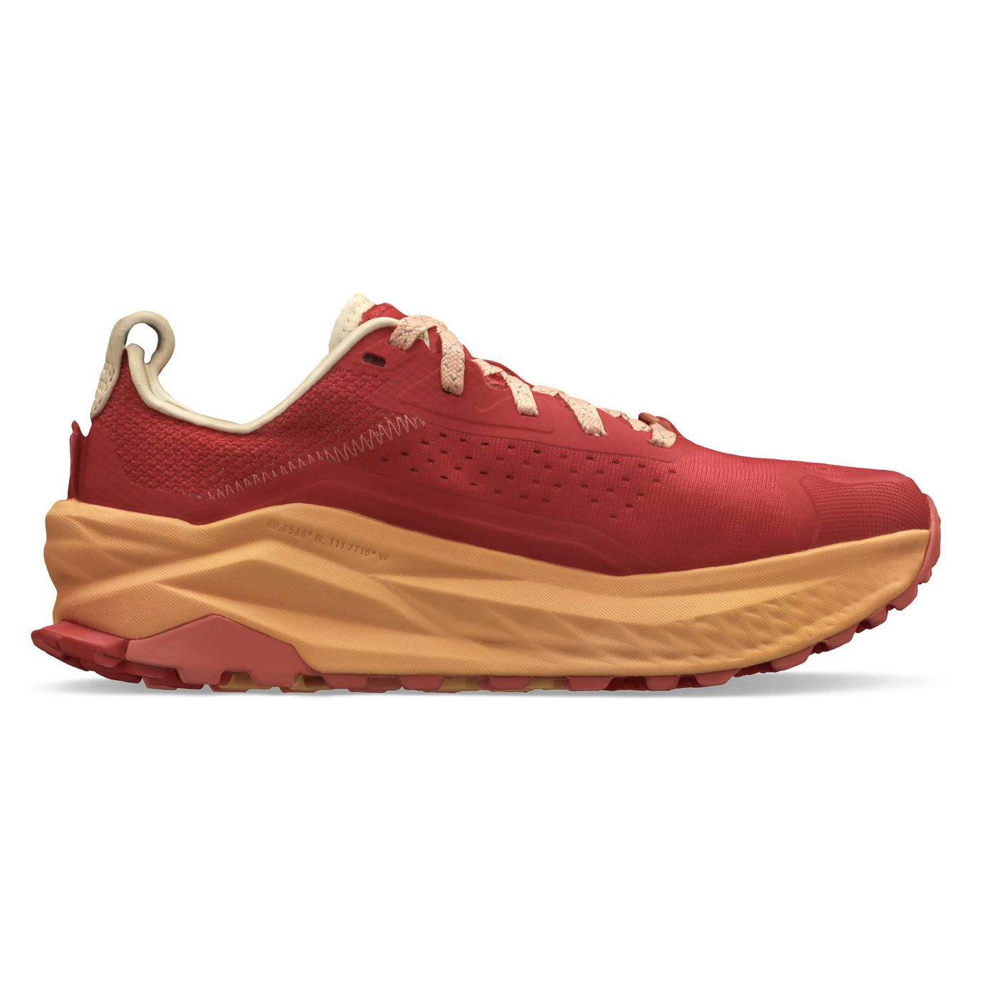 Altra Olympus 6 - Womens | Trail Running Shoe | Further Faster Christchurch NZ | #red-orange