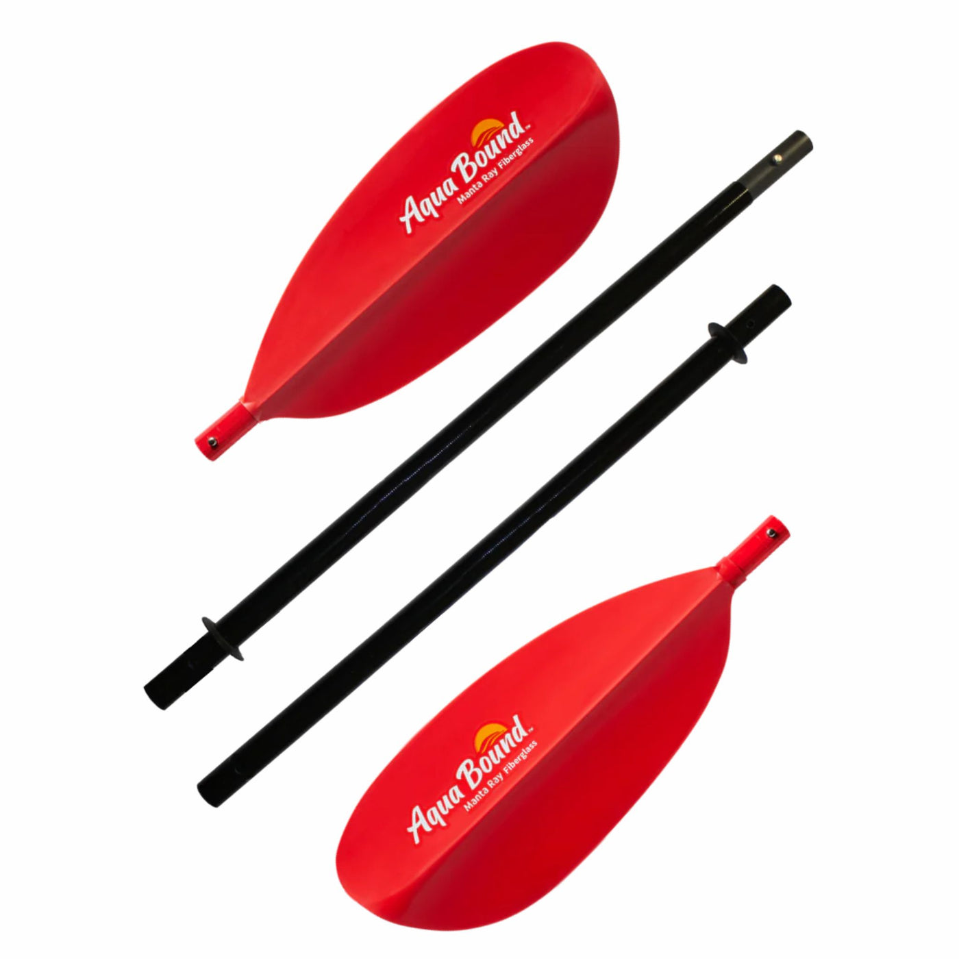 Aqua Bound Manta Ray Fibreglass Snap-Button - 4 Piece Paddle | Paddles | Further Faster Christchurch NZ | #sunset-red