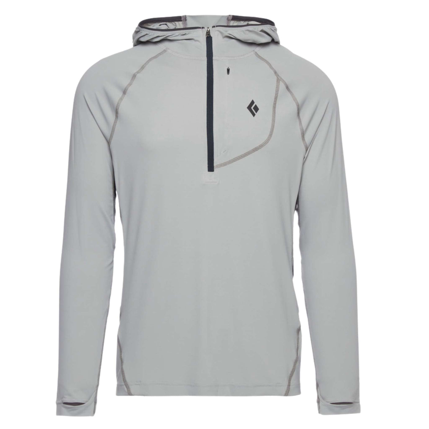 Black Diamond Alpenglow Pro Hoody - Mens | Alpine Jacket NZ | Further Faster Christchurch NZ | #pewter