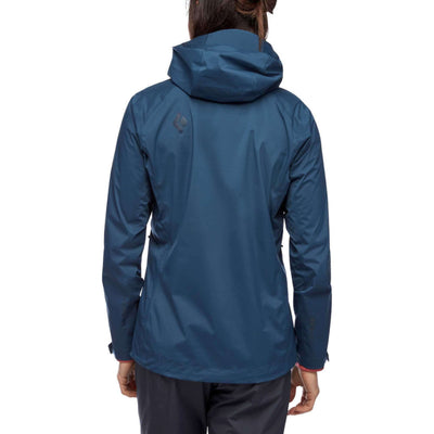 Black Diamond Clearance Stormline Stretch Rain Shell - Womens | Women's Softshell And Fleece | Further Faster Christchurch NZ | #ink-blue