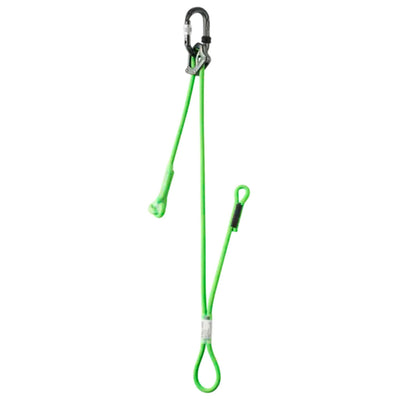 Edelrid Switch Double Adjust 120/45cm - Neon Green | Lanyards and Self- Belay Slings | Further Faster Christchurch NZ | #neon-green