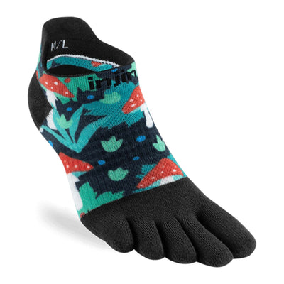 Injinji Artist Designed Lightweight Womens - No Show  | Injinji Toe Socks NZ | Trail Running Socks | Further Faster Christchurch NZ | #amanita