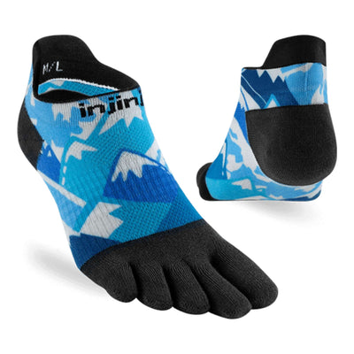 Injinji Artist Designed Lightweight Womens - No Show | Injinji Toe Socks NZ | Trail Running Socks | Further Faster Christchurch NZ | #glacier