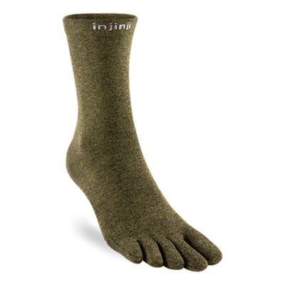 Injinji Liner Lightweight Coolmax - Crew | Injinji Running Toe Socks | Further Faster Christchurch NZ | #pine