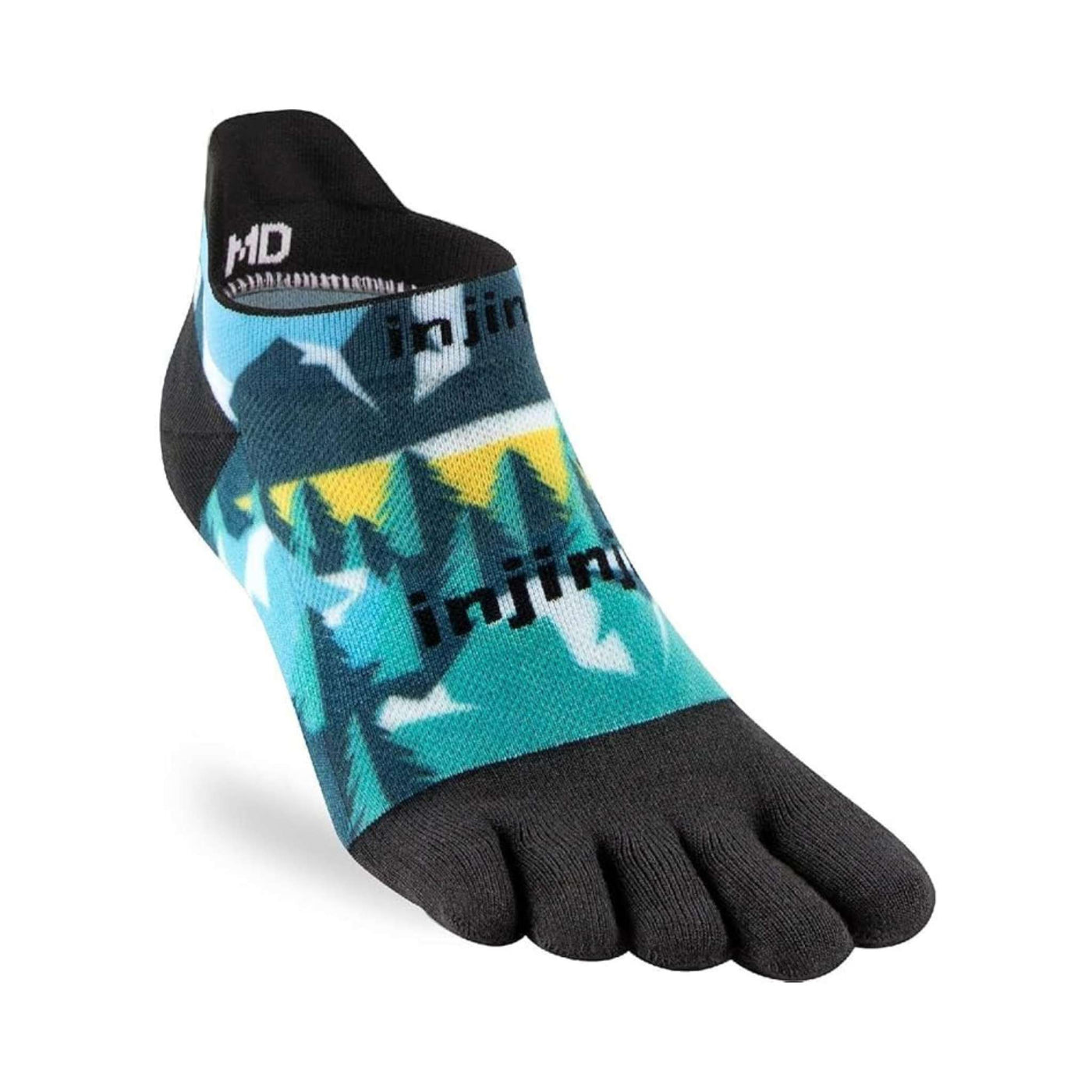 Injinji  Run Spectrum Lightweight - No-Show | Trail Running Toe Socks | Further Faster Christchurch NZ | #evergreen-injinji