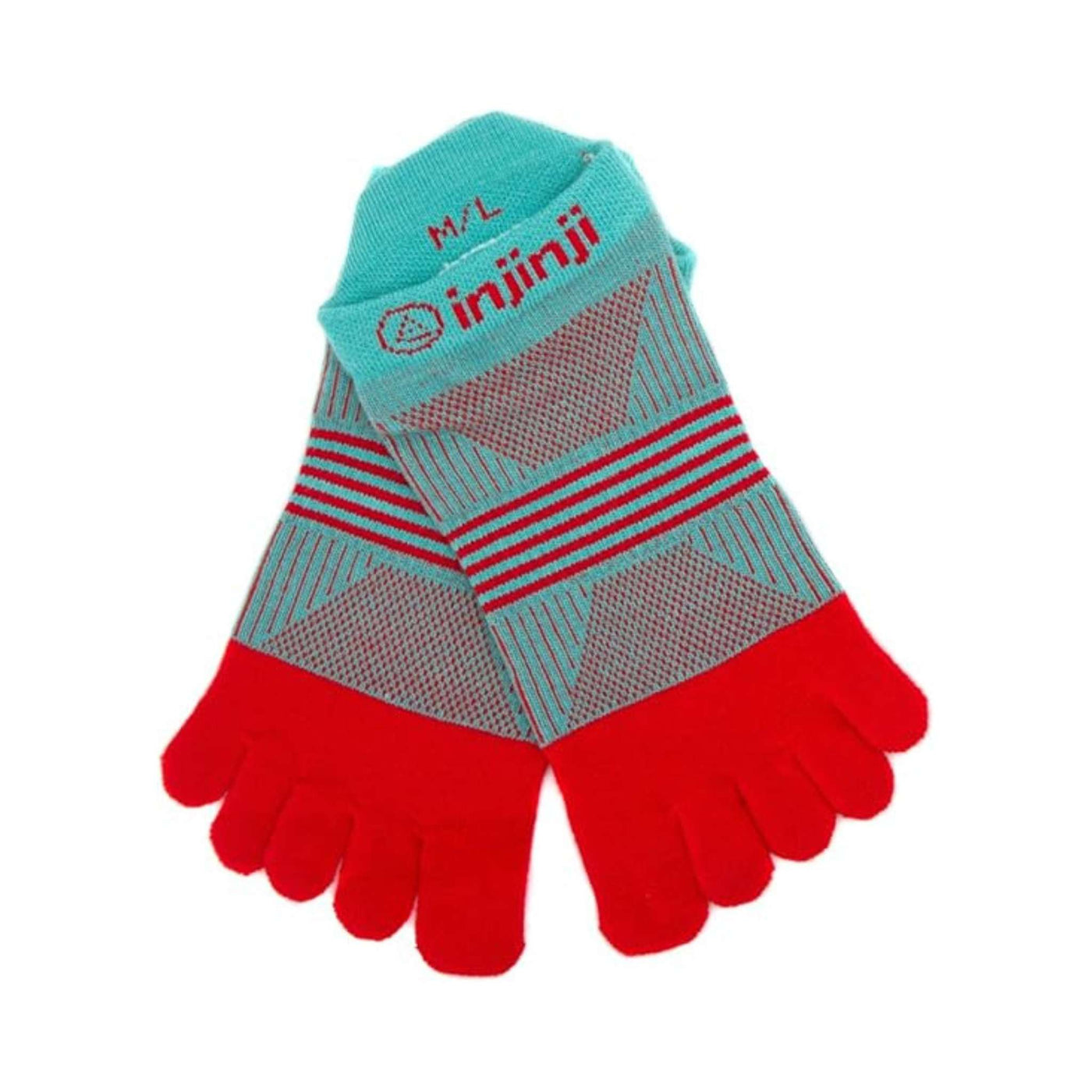 Injinji  Run Spectrum Lightweight - No-Show | Trail Running Toe Socks | Further Faster Christchurch NZ | #peppermint