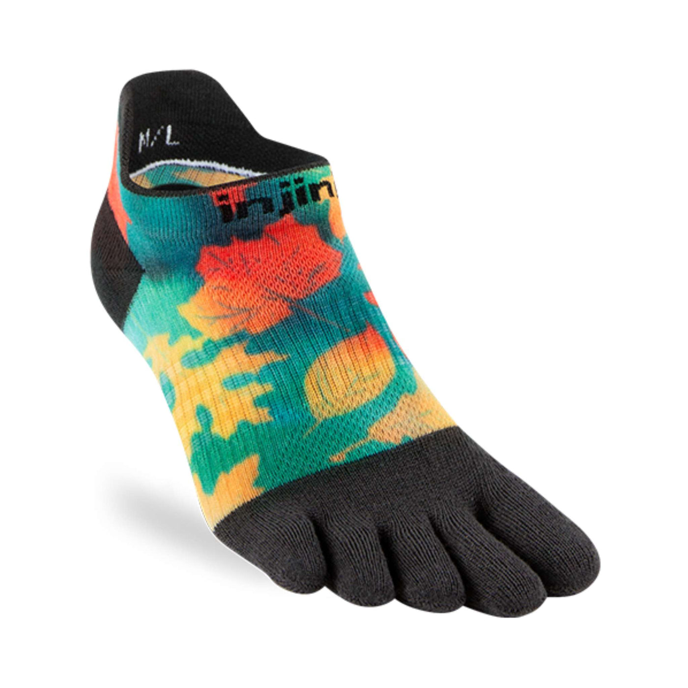 Injinji Run Spectrum Lightweight Womens - No-Show | Trail Running Toe Socks | Further Faster Christchurch NZ | #foliage