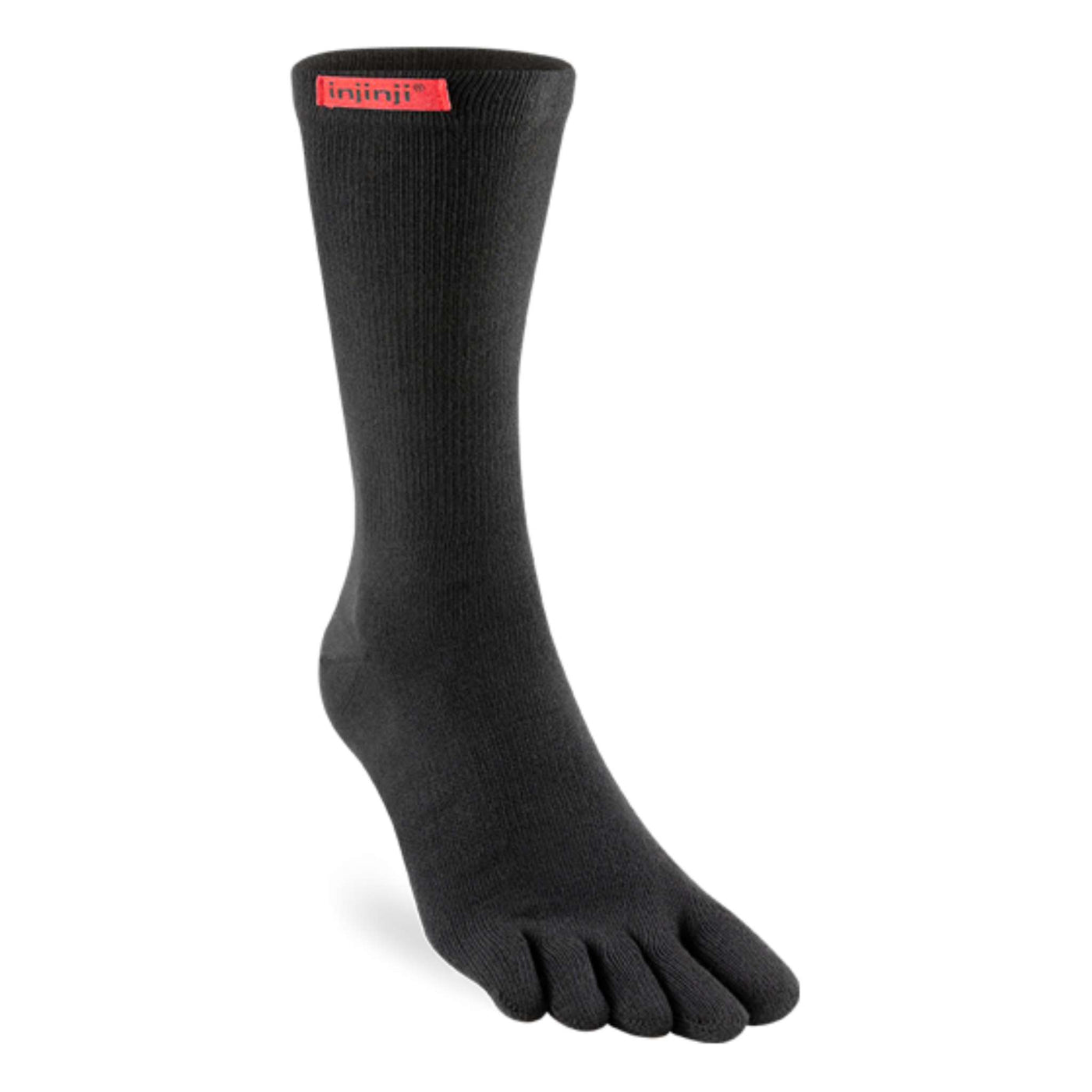 Injinji Sport Original Weight - Crew | Injinji Running Toe Socks | Further Faster Christchurch NZ | #black