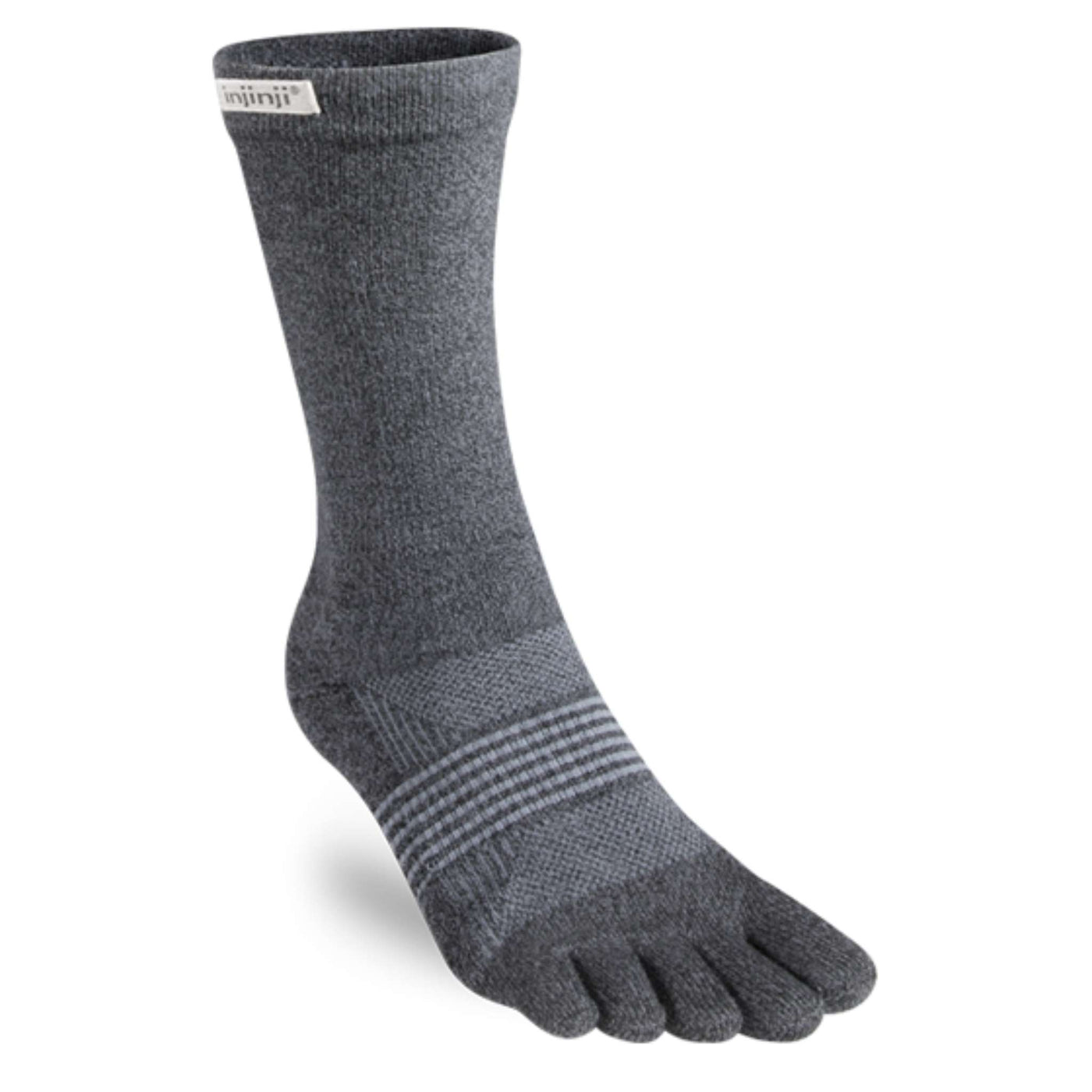 Injinji Trail Midweight Womens - Crew | Trail Running Socks | Further Faster Christchurch NZ | #granite