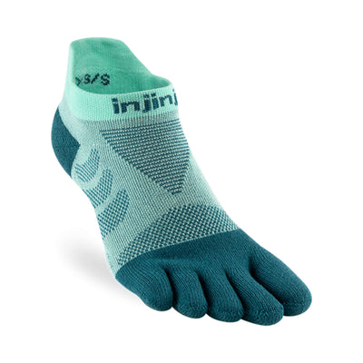 Injinji Ultra Run Womens - No Show | Injinji Toe Socks NZ | Trail Running Socks | Further Faster Christchurch NZ | #glacier