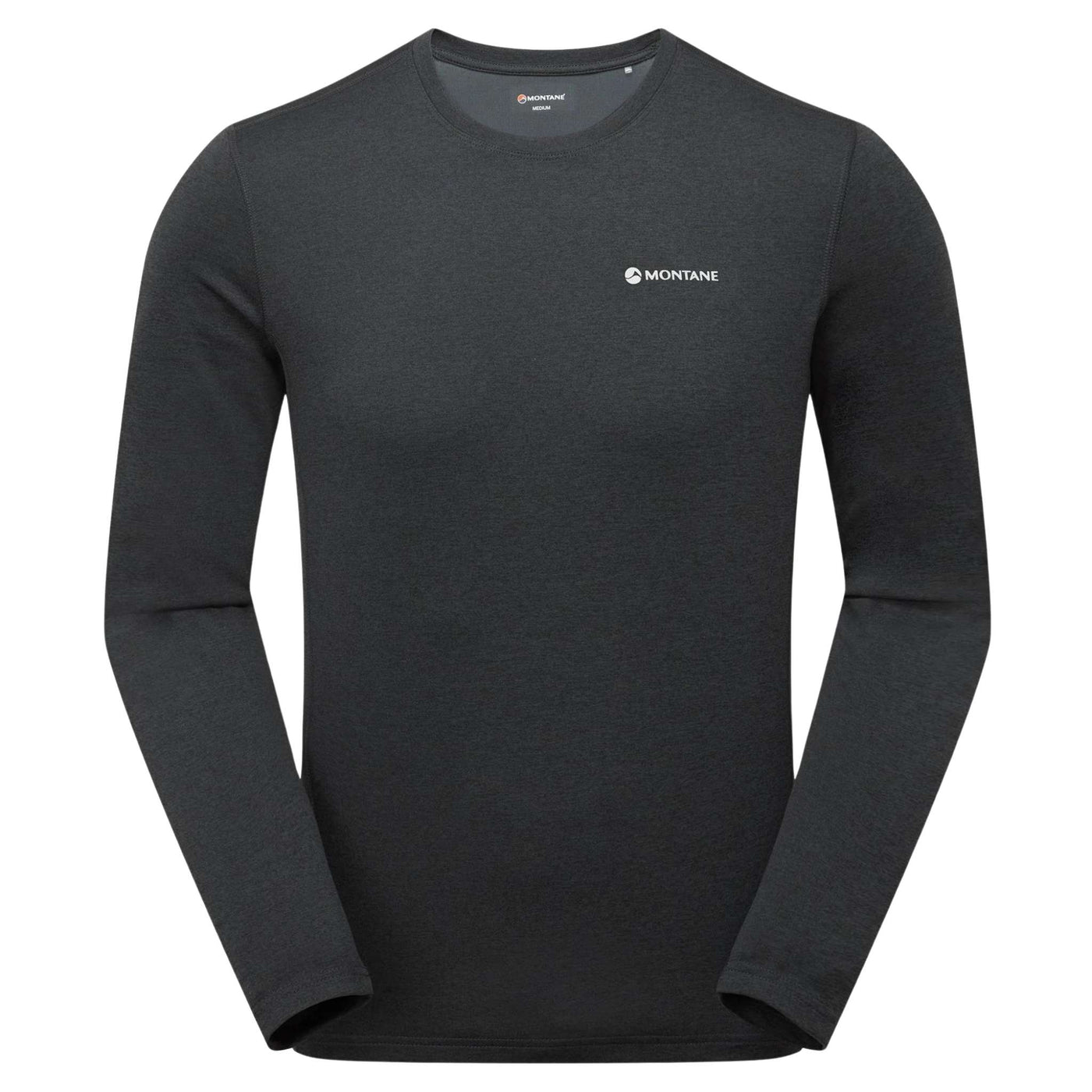 Montane Dart Long Sleeve T-Shirt Mens | Hiking Base Layer | Further Faster Christchurch NZ | #black