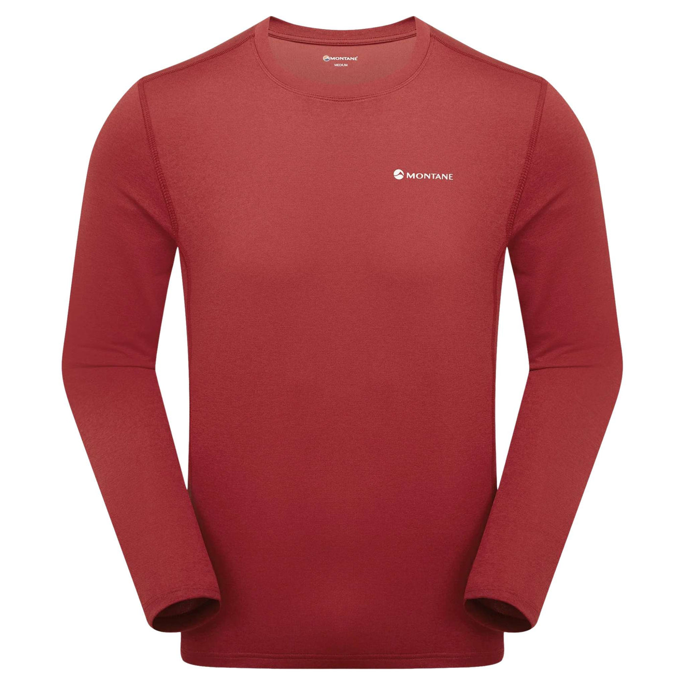 Montane Dart Long Sleeve T-Shirt Mens | Hiking Base Layer | Further Faster Christchurch NZ | #dark-maple