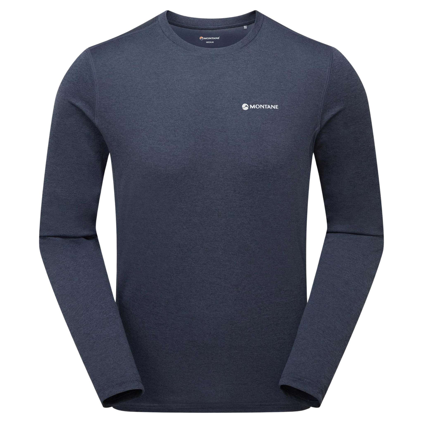 Montane Dart Long Sleeve T-Shirt Mens | Hiking Base Layer | Further Faster Christchurch NZ | #eclipse-blue