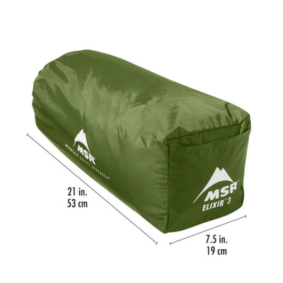 MSR Elixir 3 Tent with Footprint - 3 Person Tent | 3 Person Tent | Further Faster Christchurch NZ 