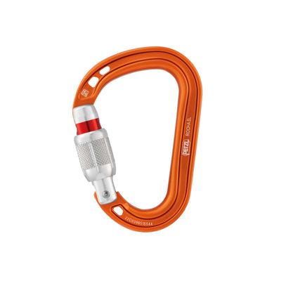 Petzl Rocha Screw Lock | Rock Climbing Carabiner | Further Faster Christchurch NZ | #orange