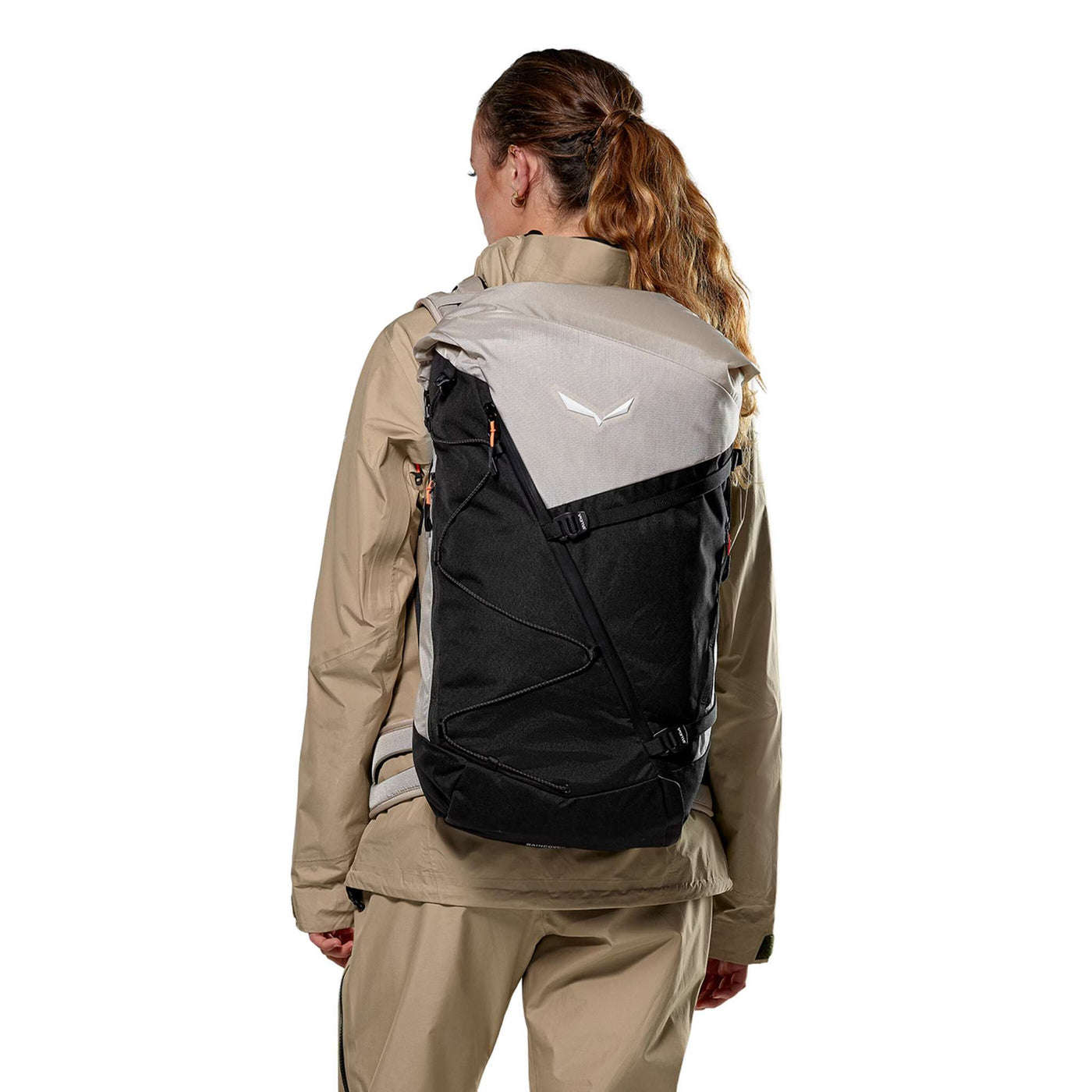 Salewa Puez 32+5L Backpack - Womens  | Mountaineering and Hiking Pack | Further Faster Christchurch NZ | #black-out-oatmeal