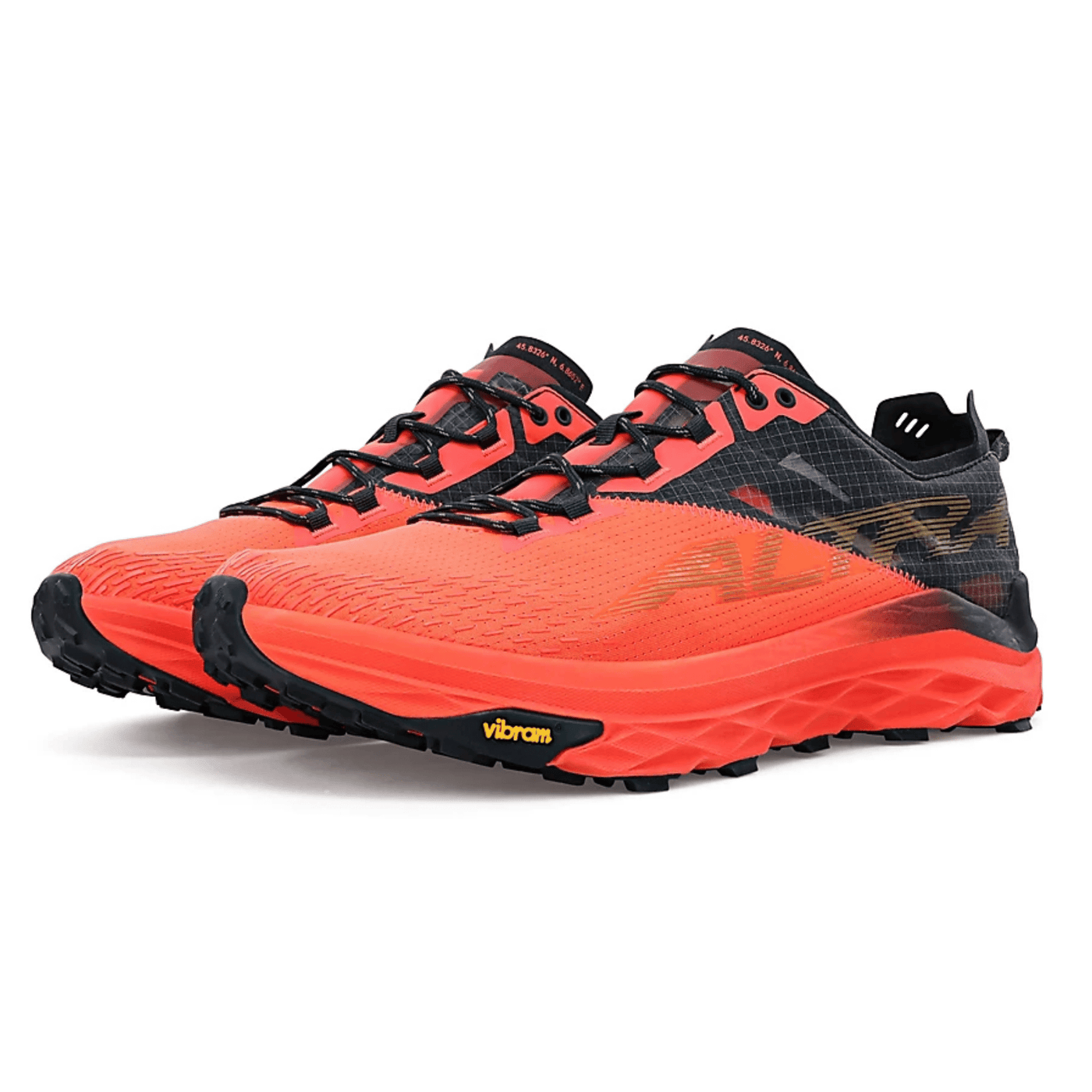 Altra Mont Blanc - Mens | Trail Running Shoe | Further Faster Christchurch NZ #coral-black