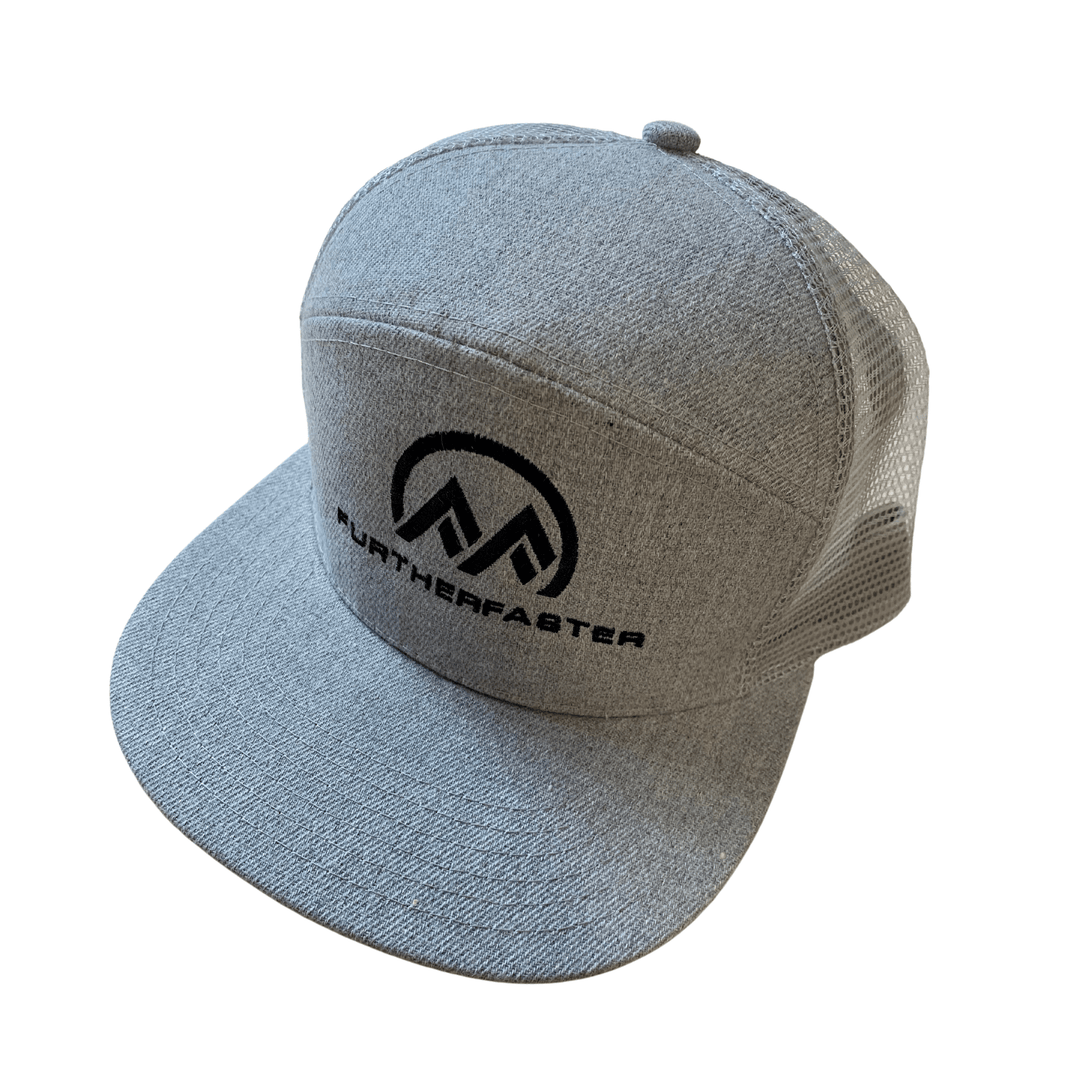 Further Faster Embroidered Trucker Cap Flat Peak NZ