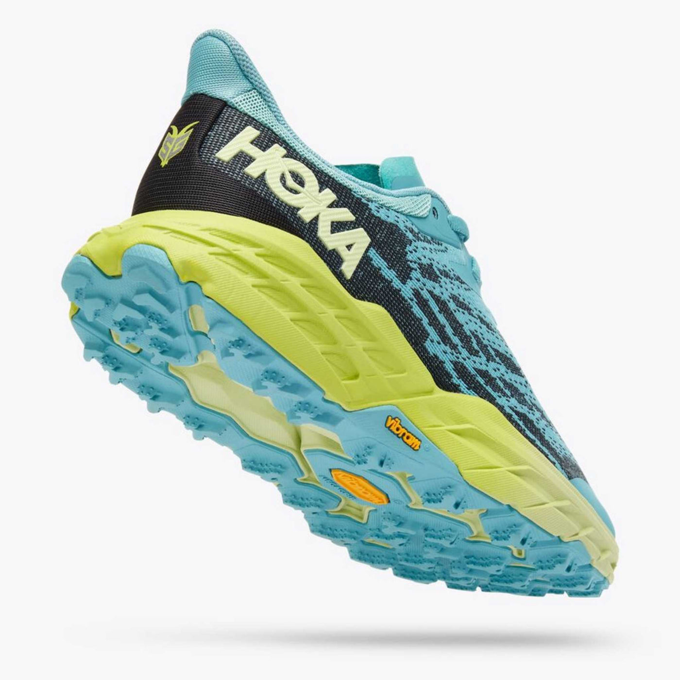 Hoka Speedgoat 5 - Womens | Trail Running Shoe | Further Faster Christchurch NZ #coastal-shade-green-glow