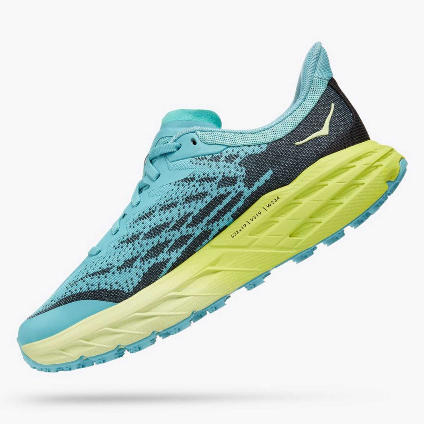 Hoka Speedgoat 5 - Womens | Trail Running Shoe | Further Faster Christchurch NZ #coastal-shade-green-glow