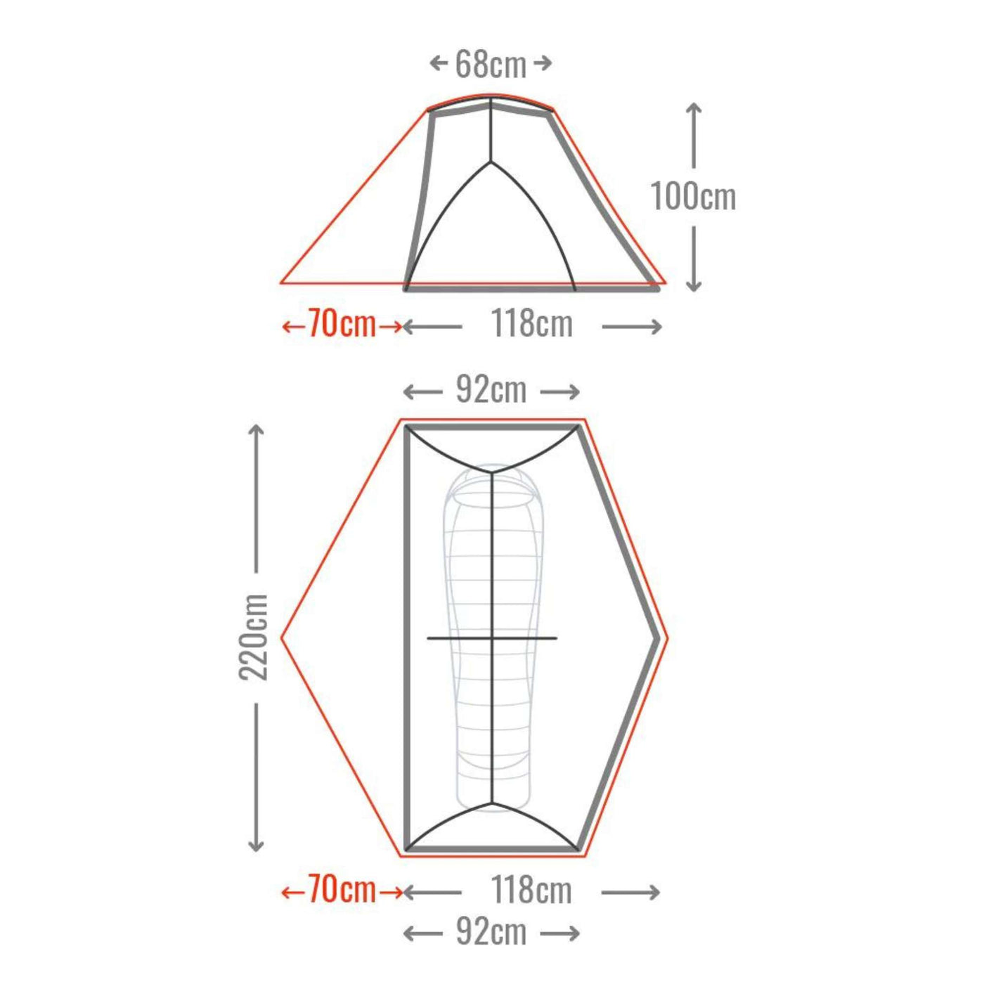 Mont Moondance 1 Tent | 1 Person 3 Season Tent NZ | Further Faster Christchurch NZ