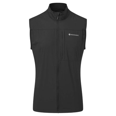 Montane Featherlite Gilet - Mens | Mens Lightweight Windproof Gilet NZ | Further Faster Christchurch NZ #black