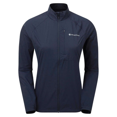 Montane Featherlite Windproof Jacket - Womens | Womens Windproof Jacket NZ | Further Faster Christchurch NZ #eclipse-blue