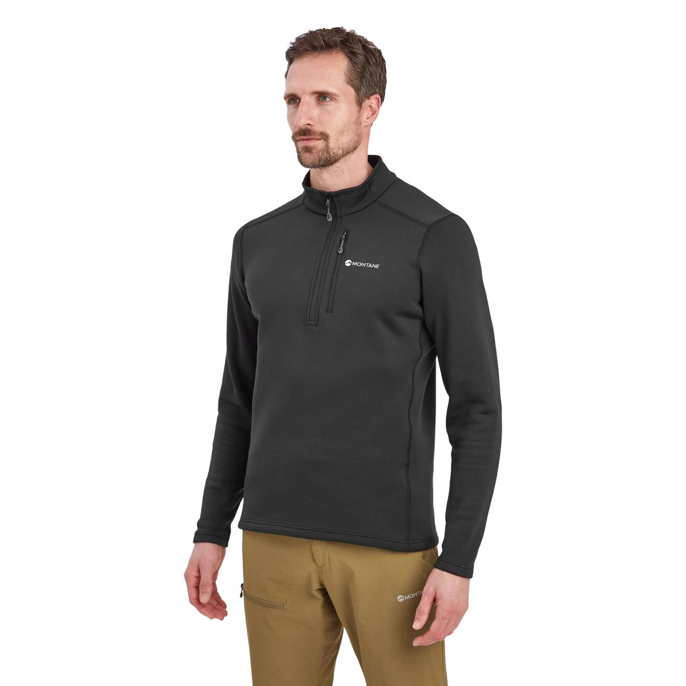 Montane Fury Pull-On - Mens | Mens Shell and Fleece NZ | Further Faster Christchurch NZ #black