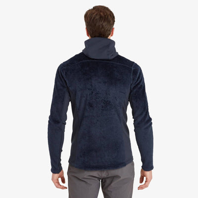 Montane Protium XPD Hoodie - Mens | Hiking Mid Layer Fleece | Further Faster Christchurch NZ #eclipse-blue