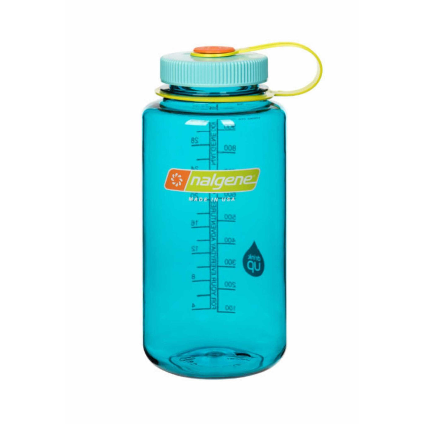 Nalgene Sustain Wide Mouth Bottle 1L | Hiking Water Bottles and Flasks | Further Faster Christchurch NZ #nalgene-cerulean