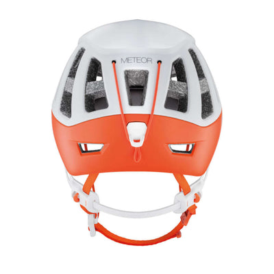 Petzl Meteor Helmet | Climbing, Mountaineering & Ski Touring Helmet NZ | Petzl NZ | Available at Further Faster Christchurch NZ #red-petzl