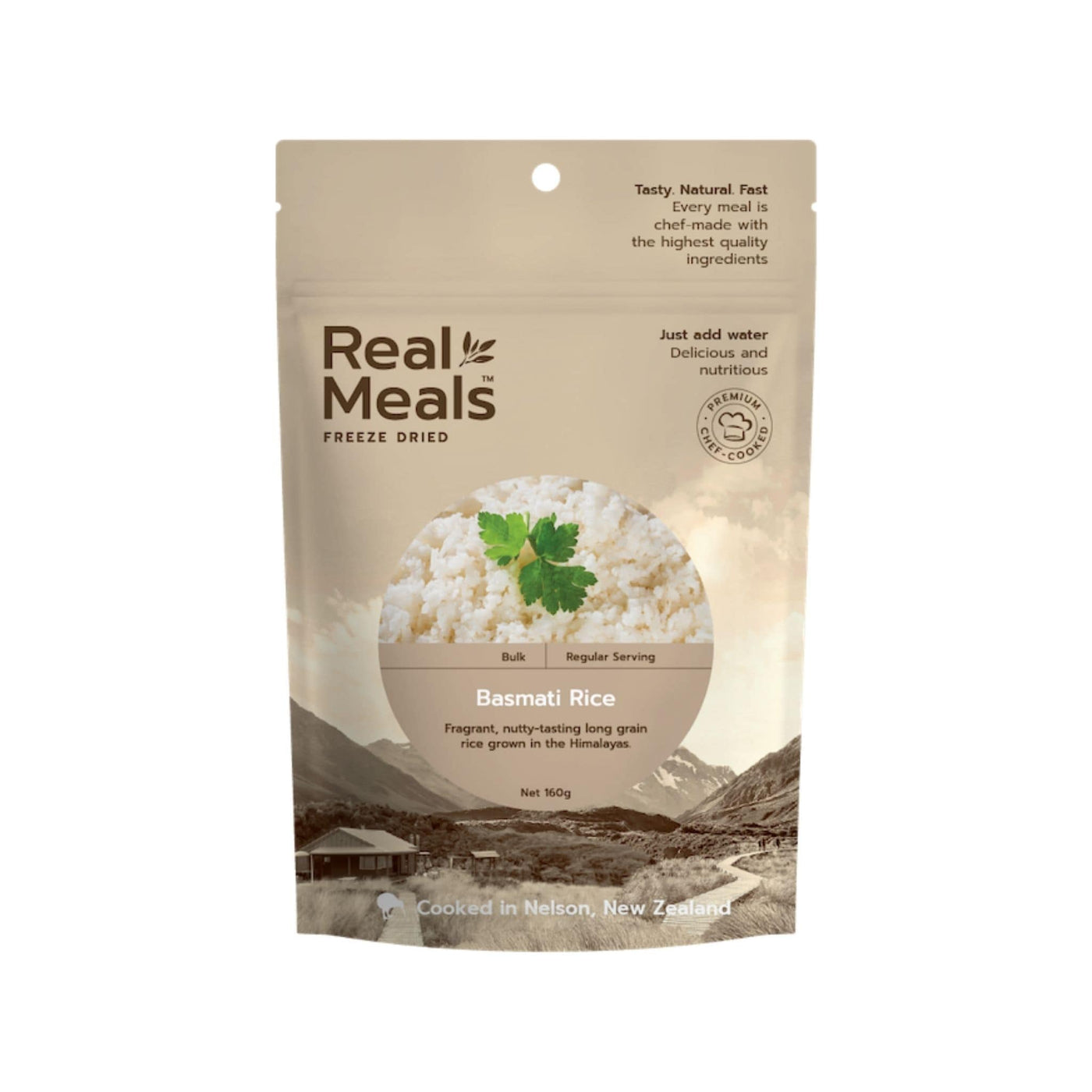 Real Meals Snacks - Basmati Rice | Freeze Dried Meals | Further Faster Christchurch NZ